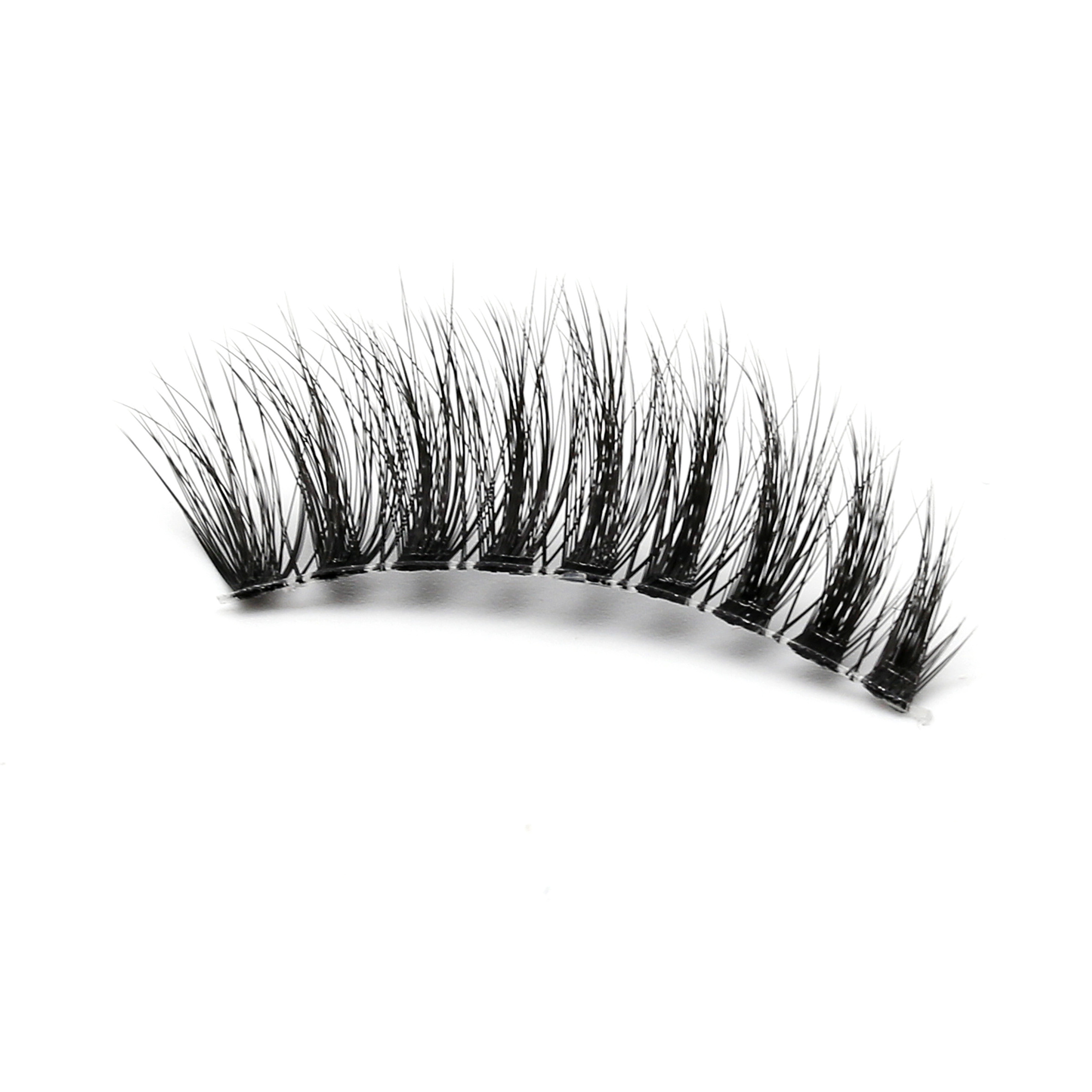 OEM/ODM  high quality super fine clear soft band 3d effect faux mink eye lash wispy style  faux mink eyelashes