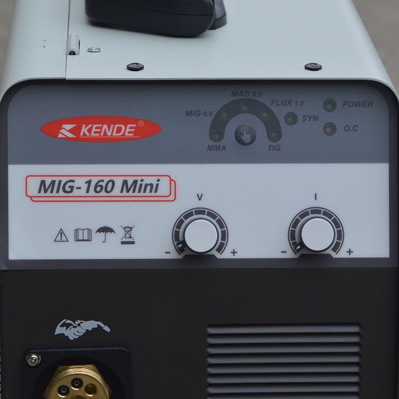 KENDE Inverter MIG MMA Welding machine 220V mig welding without gas Portable mig welding machine MIG-160 mini