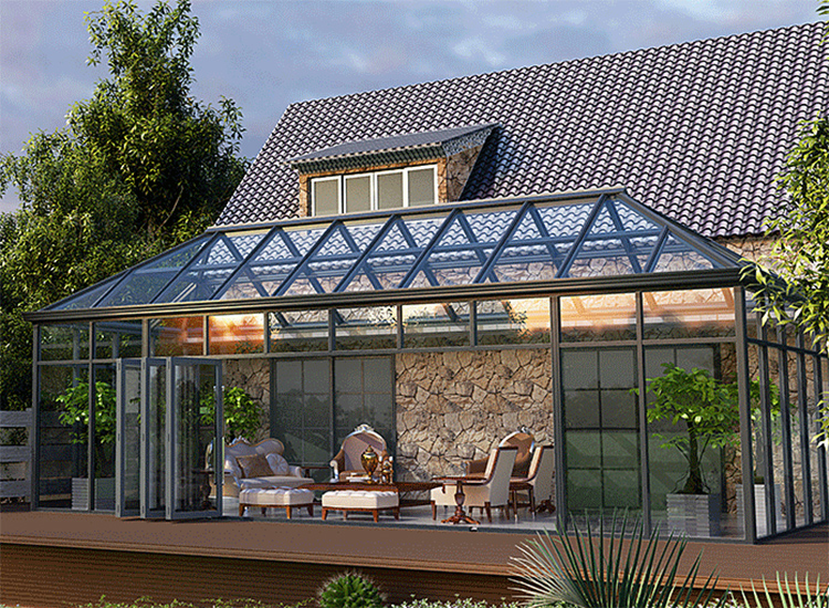 Customized aluminum sunroom roof panels prices solarium sun room glass garden room outdoor glass room