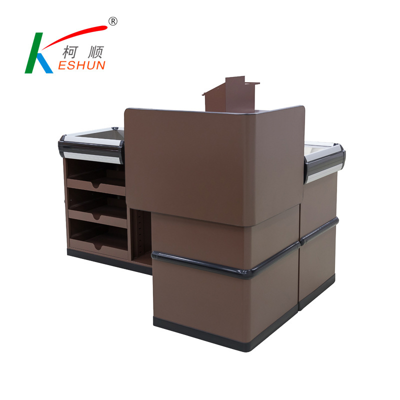 Supermarket Desk Store Counters For Sale, Shelves Supermarket Grocery Cashier Counter