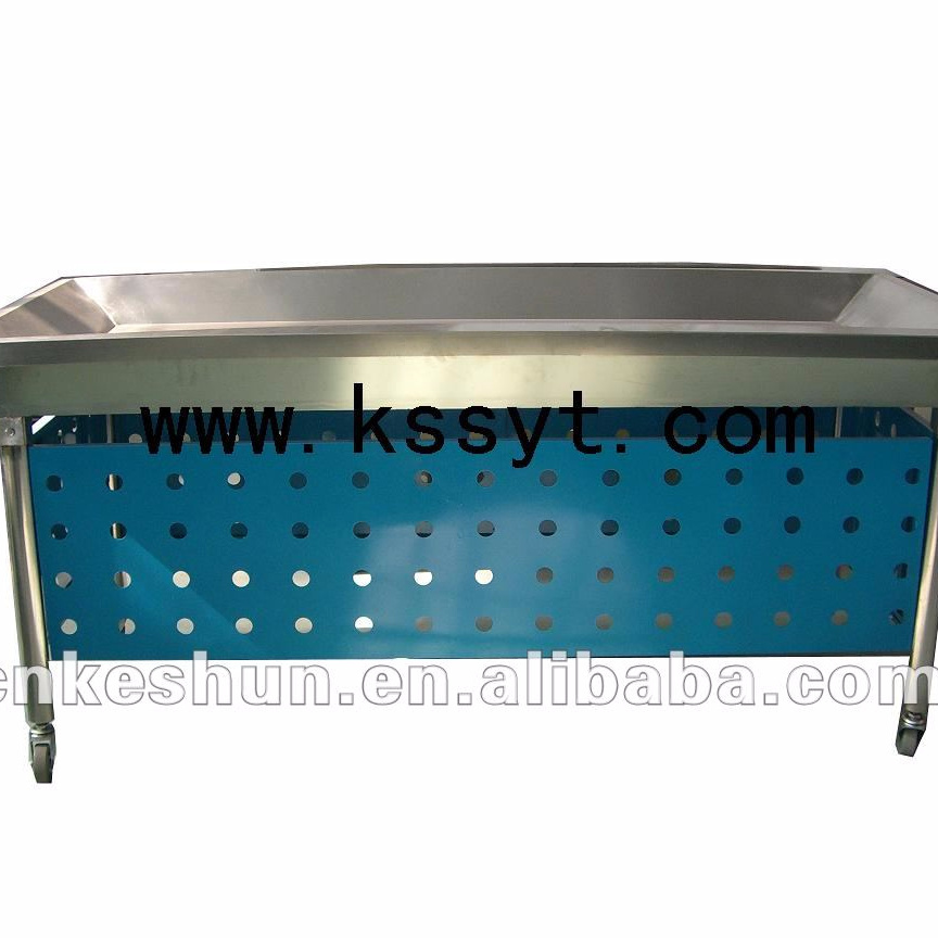 Stainless steel supermarket ice fresh table/fish table/seafood display case for sale