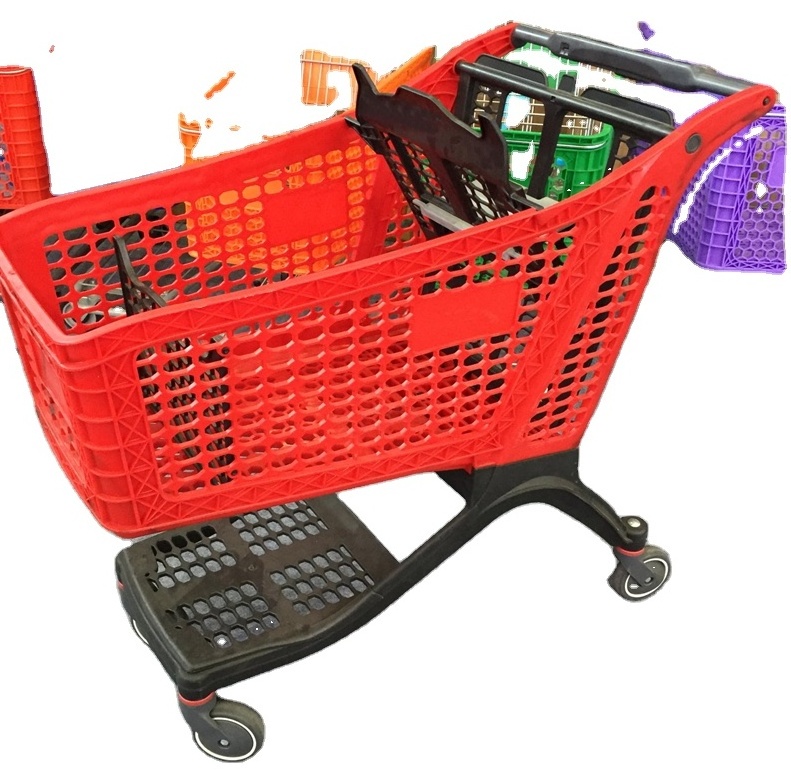 Retail Grocery Store Plastic Supermarket Shopping Cart