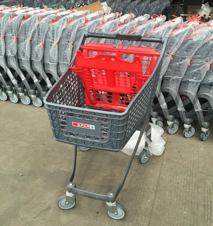 Retail Grocery Store Plastic Supermarket Shopping Cart