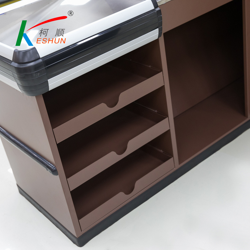 Supermarket Desk Store Counters For Sale, Shelves Supermarket Grocery Cashier Counter