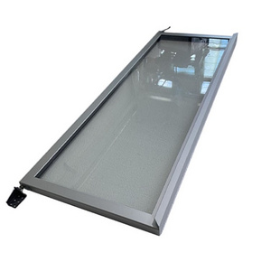 Customize Aluminum Frame Fridge Glass Door Transparent Long Handle Fridge Door Glass