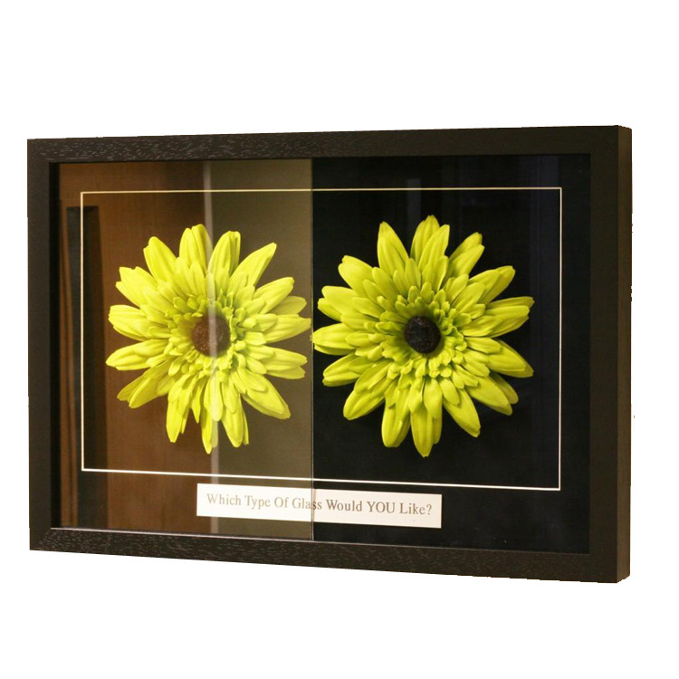 Factory supply high quality ar glass anti reflective photo frame use anti reflective glass