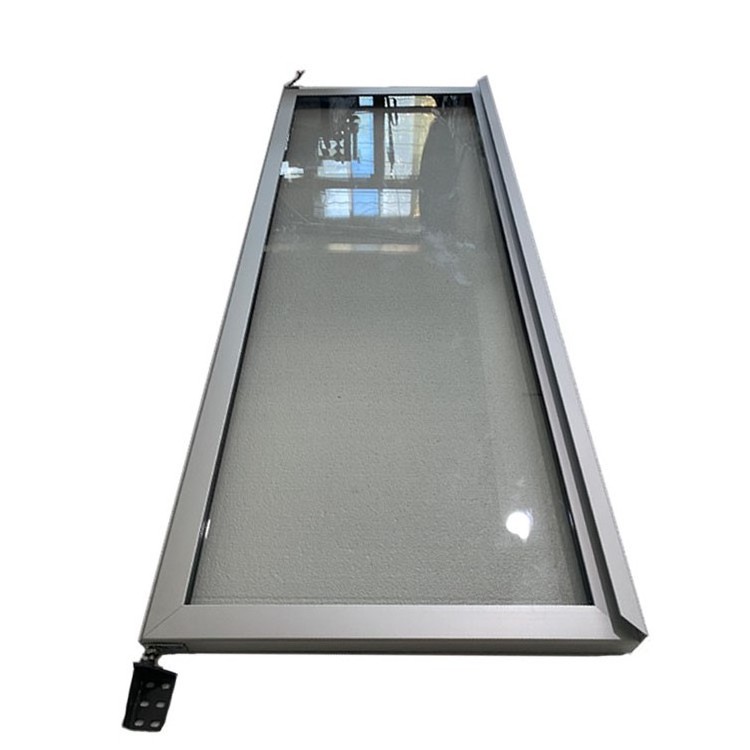 Customize Aluminum Frame Fridge Glass Door Transparent Long Handle Long Handle Fridge Door Glass