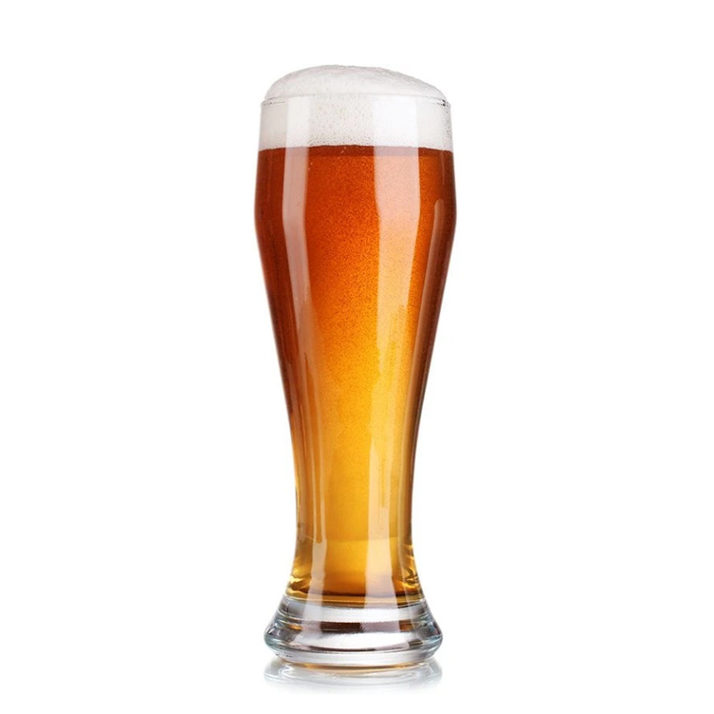 Wholesale Custom Logo Hand Blown Beer Mug Cheap Beer Glasses Set Clear Craft Pilsner Beer Glass