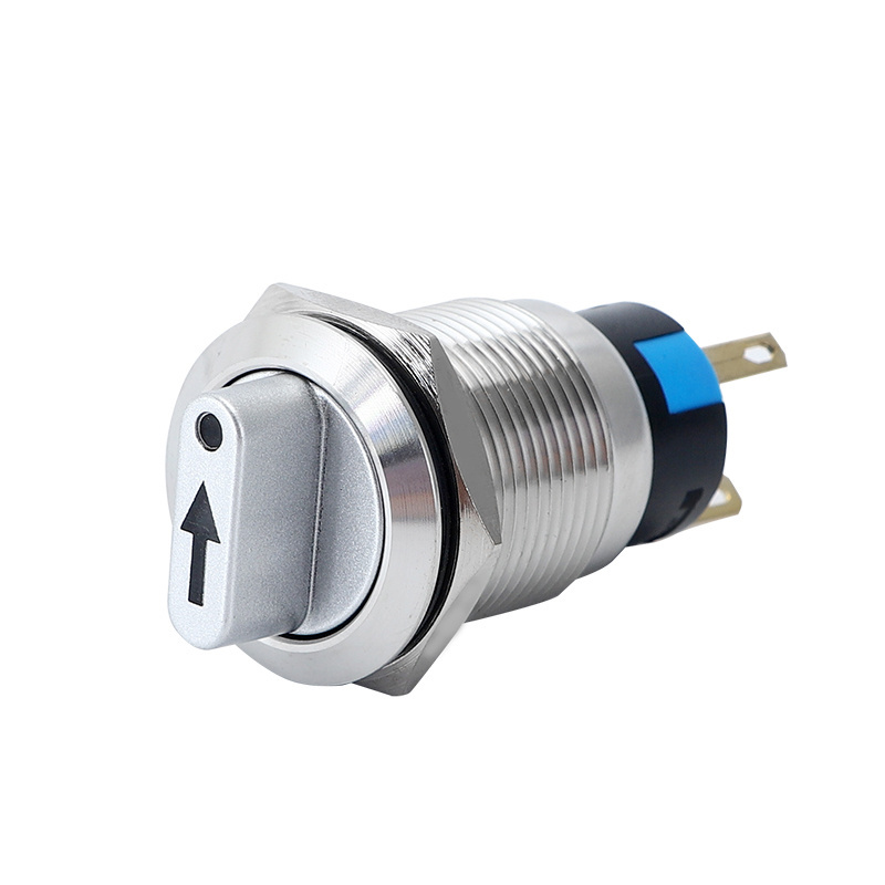 19mm 3 Position SPST DPDT Illuminated LED Mini Electrical Metal Knob Selector Rotary Switch