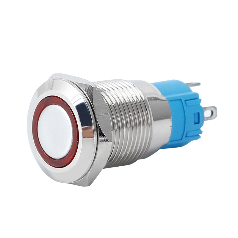 30mm 35mm LED Stainless Steel Flat Head Metal IP67 IP68 Waterproof Mirco Push Button Switch