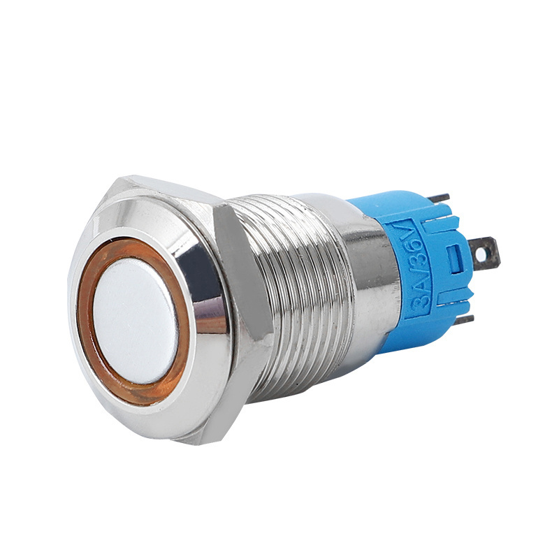 30mm 35mm LED Stainless Steel Flat Head Metal IP67 IP68 Waterproof Mirco Push Button Switch