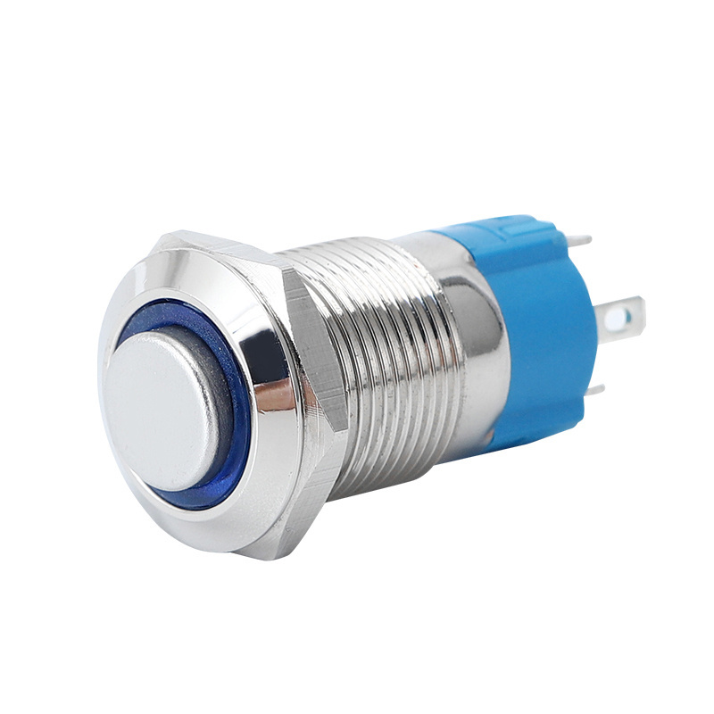 30mm 35mm LED Stainless Steel Flat Head Metal IP67 IP68 Waterproof Mirco Push Button Switch