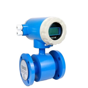 4-20mA RS485 lift pump sea water Battery operated pulse flowmeter sensor electromagnetic water flow meter