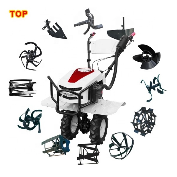 5.6HP Garden Hoeing Machine Gasoline Power Tiller Orchard Garden Cultivator Chinese