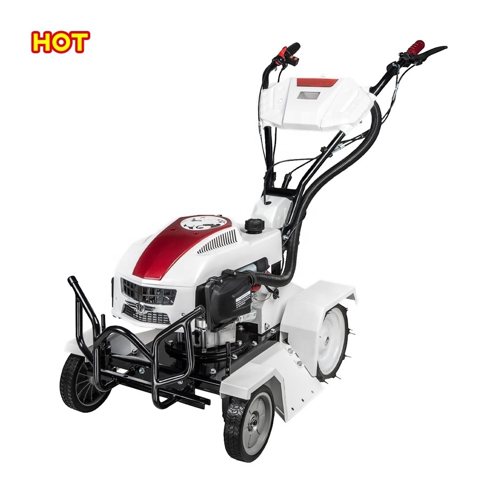 5.5hp Chinese high efficiency agricultural machinery hybrid power 4 rotary blades remote controlled robot lawn mower