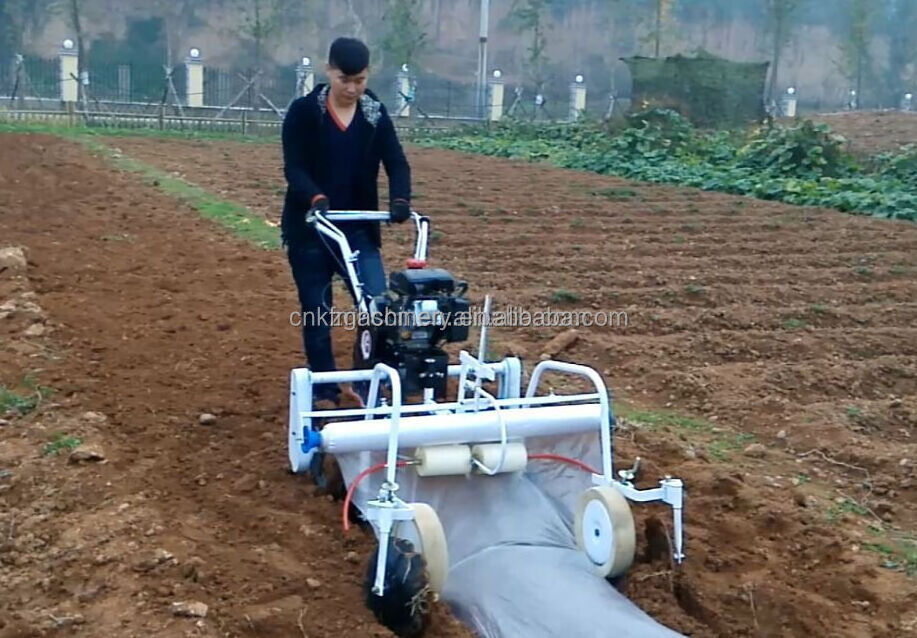 2023 new Agricultural Machinery 5hp gasoline power orchard garden farm plastic mulch laying machine