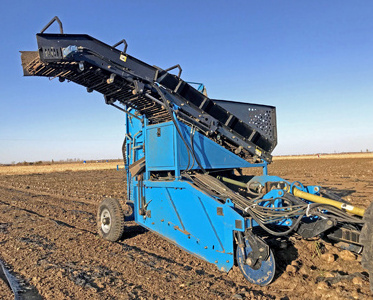 Automatic Self-discharging sweet potato combine harvester / Garlic carrots Harvester