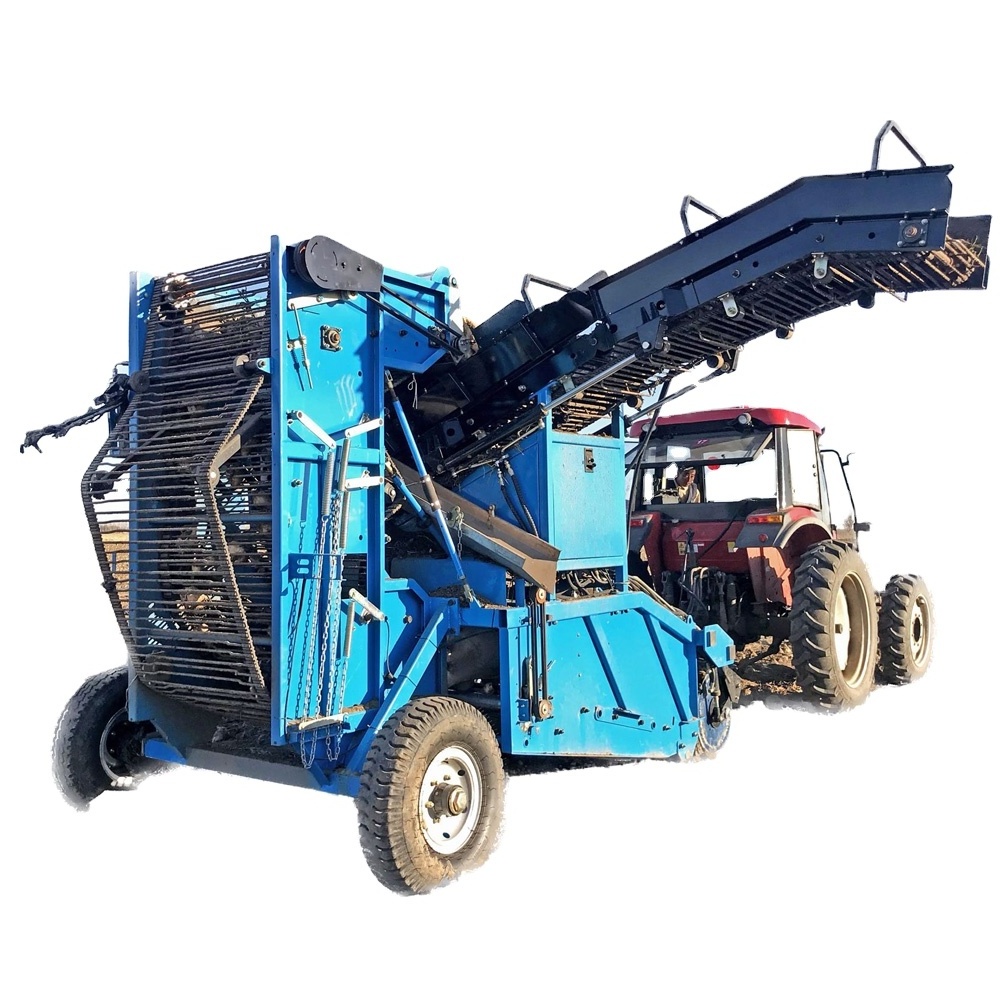 Automatic Self-discharging sweet potato combine harvester / Garlic carrots Harvester