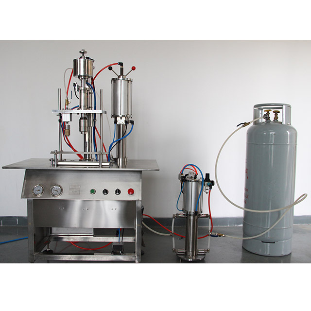 Semi Automatic Aerosol Filling Machine for Spray Cans