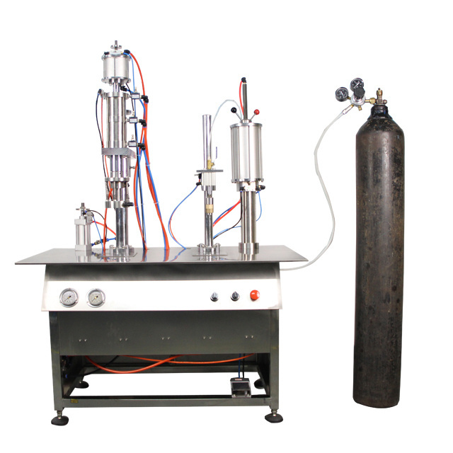 Semi Automatic Aerosol Filling Machine for Spray Cans