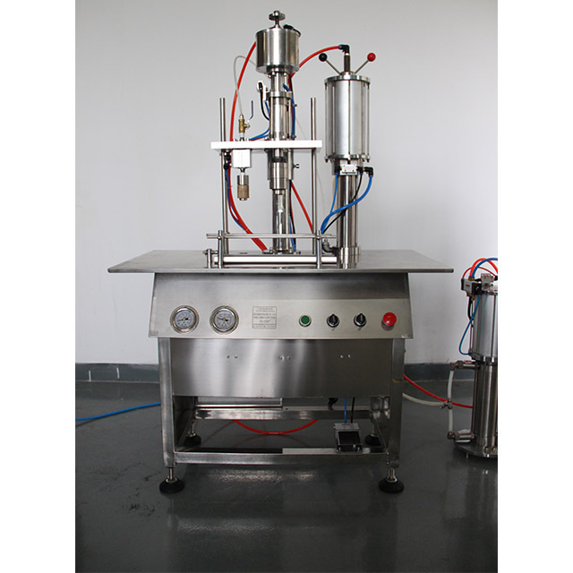 Semi Automatic Aerosol Filling Machine for Spray Cans