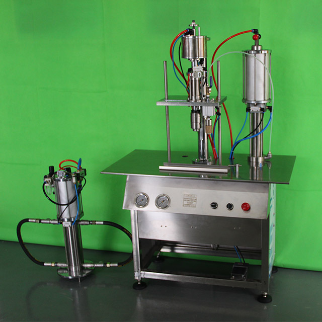 Semi Automatic Aerosol Filling Machine for Spray Cans