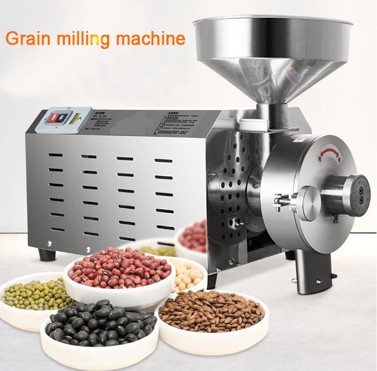 Stainless steel 20-40 Kg/H Wheat Milling Flour Mill Plant Grinder Machine For Grinding Grain mini Maize Corn Grinder