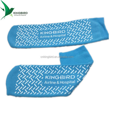 OEM Color Safety Non Skid Adult Disposable Woman Slipper Indoor Socks with Non-slip Rubber Soles