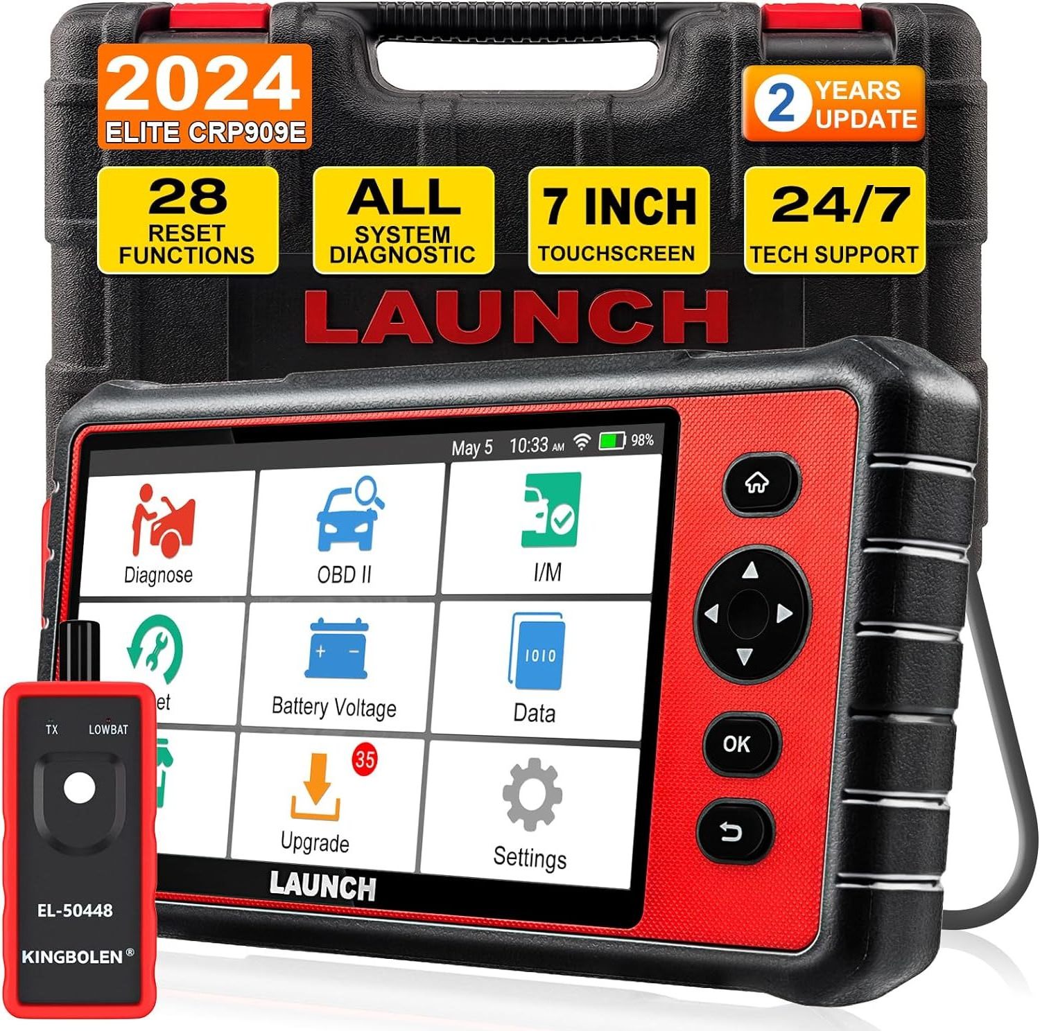 Launch crp909e vehicle tools full system obd ii scanner Launch diagnostic machine for universal cars