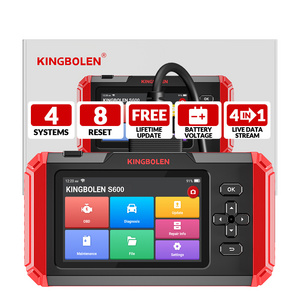 Kingbolen S600 Car Diagnostic Tool ABS SRS ECM TCM 4 Systems Scanner for Most of Car Brands Lifetime Free Update