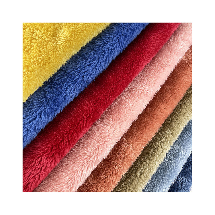 Kingcason Chinese Factory Wholesale  Multi Color Customized Design Weft Knit Print Sherpa Fleece Fabric For Blanket and Cushion