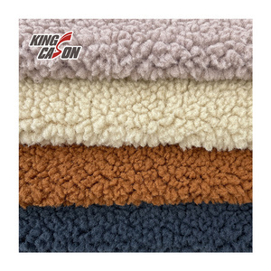 KINGCASON Factory Sales Plain Lamb Wool Bonded Fabric for Coat