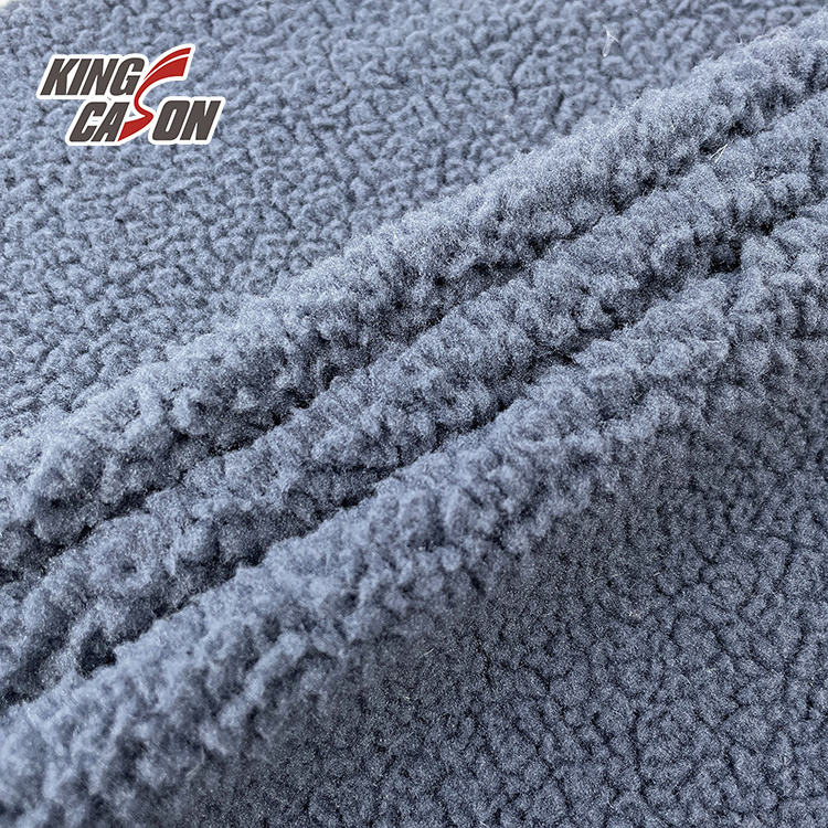 KINGCASON Factory Sales Plain Lamb Wool Bonded Fabric for Coat