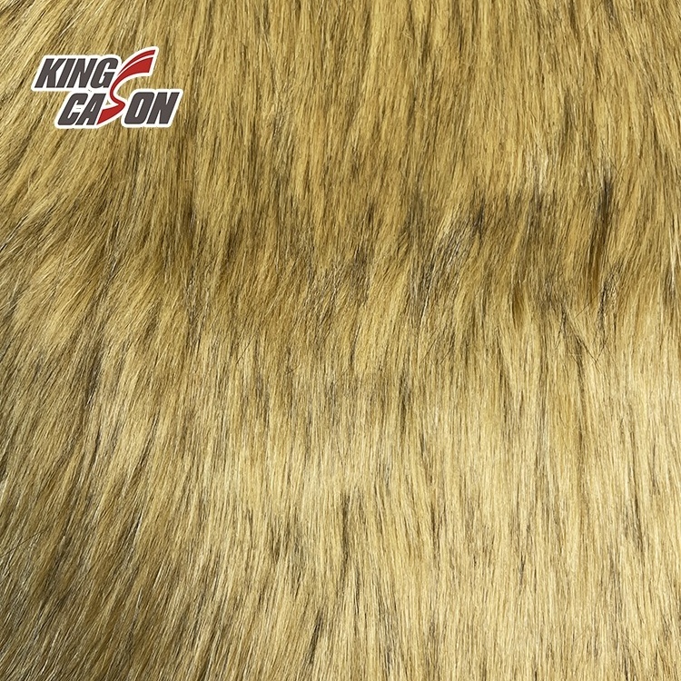 Kingcason New Style Fuzzy Fluffy Long Hair Animal Fake Fur Fashion Dog Faux Fur For Winter Coat