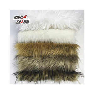 Kingcason New Style Fuzzy Fluffy Long Hair Animal Fake Fur Fashion Dog Faux Fur For Winter Coat