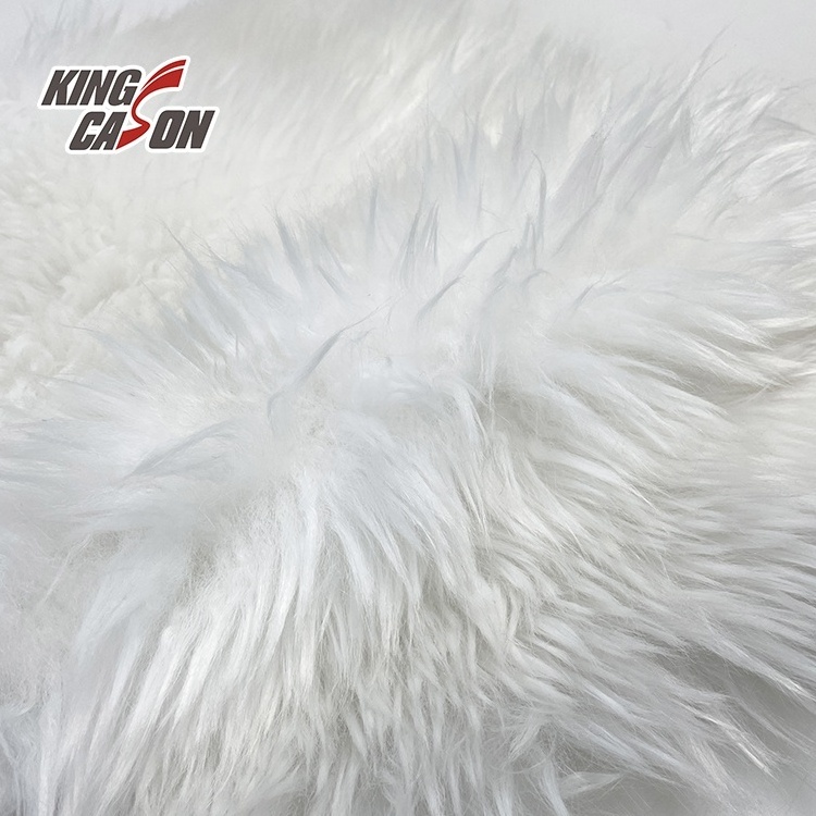 Kingcason New Style Fuzzy Fluffy Long Hair Animal Fake Fur Fashion Dog Faux Fur For Winter Coat