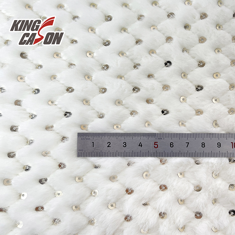 KINGCASON Eco-friendly Material Warp Knitting Fuzzy Fluffy Long Pile Artificial Fake Faux Fur For Cloths and Home Textiles