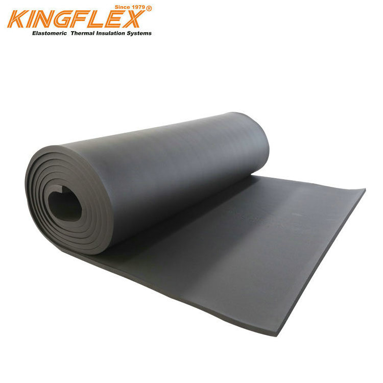 Closed cell rubber sheet,nbr/pvc closed cell black rubber foam insulation sheet and roll