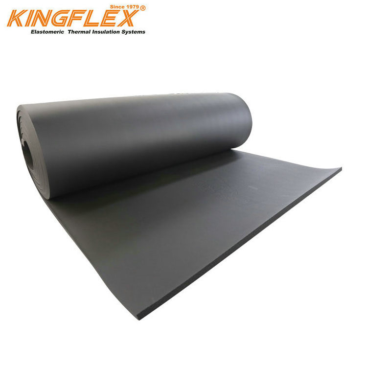 Closed cell rubber sheet,nbr/pvc closed cell black rubber foam insulation sheet and roll