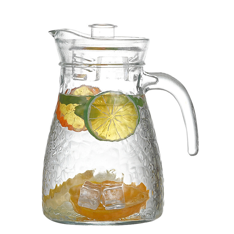 1200ml 1.2LITER and 200Ml glass cups Elegant Entertainment Design Glass Water Jug Set