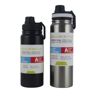 600ml 800ml 1000ml  large mouth double wall stainless steel thermos vacuum flasks bottle