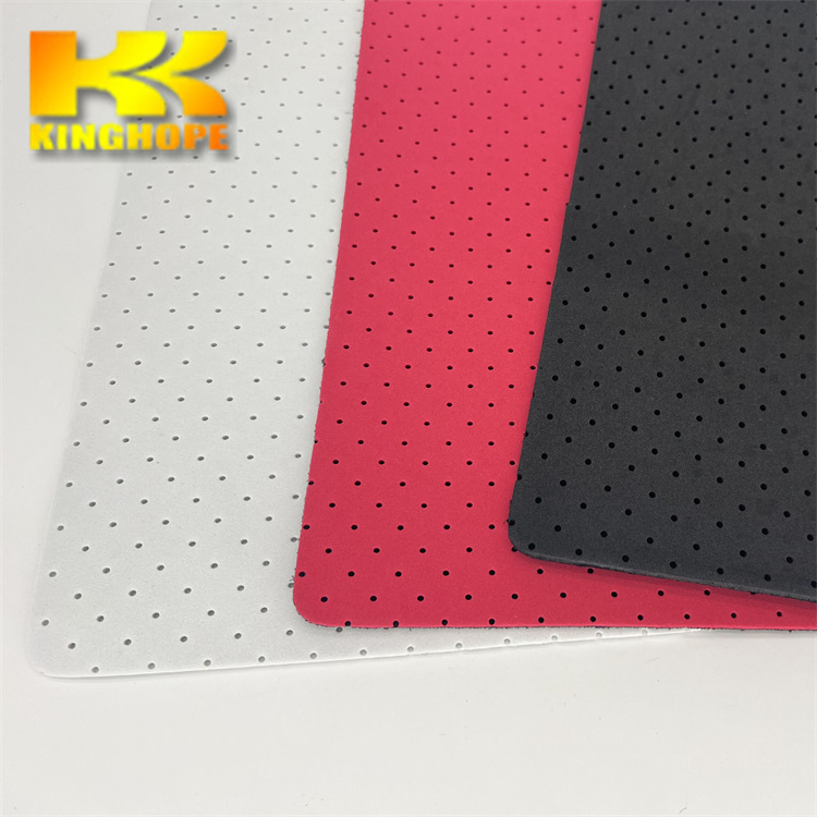 tricot fabric Velvet fabric polyester fabric with high quality memory punched eva foam sheet strong glue for sport shoe insole