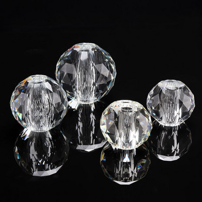 Honor Of Crystal Chandelier Lighting Table Lamp Crystal Glass Faceted Crystal Glass Sphere Ball With Hole