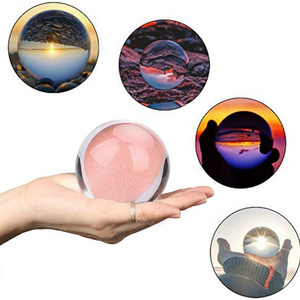 Decorative Photography Optical Glass Reflection K9 Clear 40Mm Crystal Sphere Ball