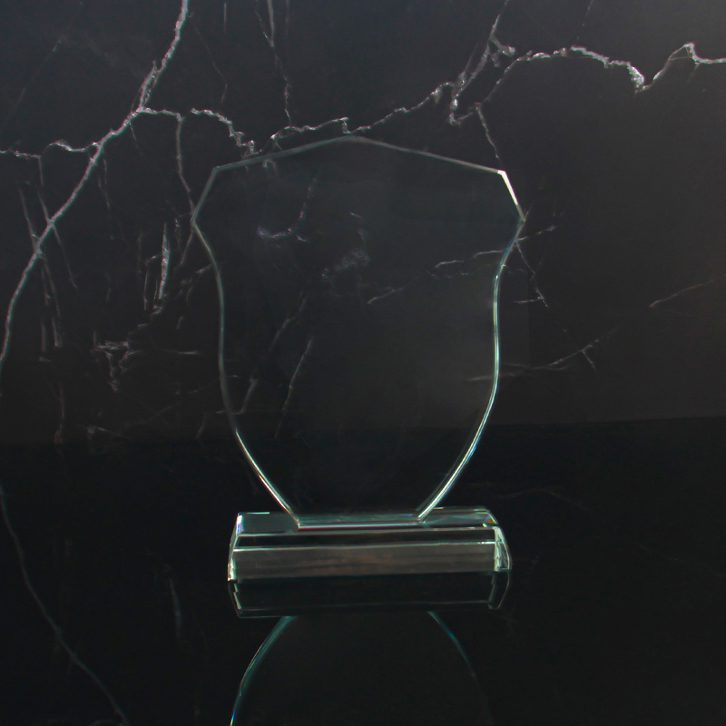 High Quality Printing Transparent Crystal Awards Base Customized Glass Award Trophy Plaques