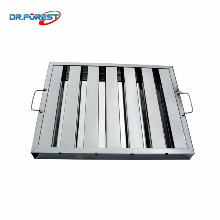 China supply Kitchen Chimney Stainless Steel Grease Baffle Filter