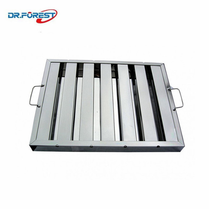 China supply Kitchen Chimney Stainless Steel Grease Baffle Filter