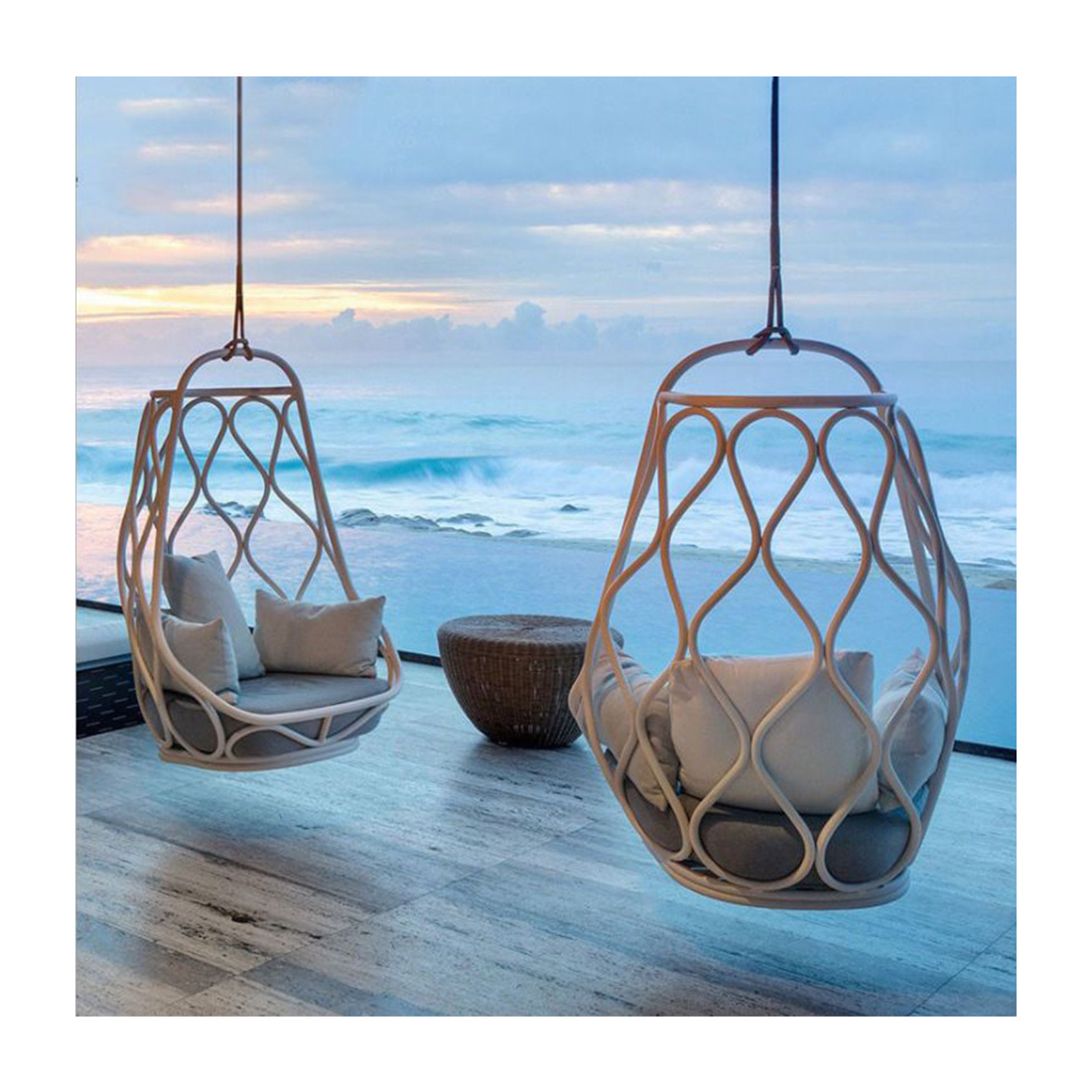 Nordic Hanging Chair Outdoor Hanging Basket Indoor Hanging Swinging Chair Patio Swing Chair