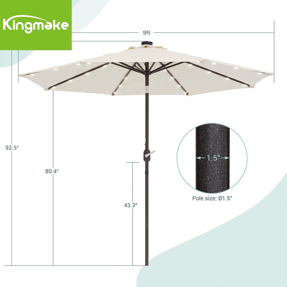 Kingmake Classic Design Commercial  Manufacturer-Grade Parts Outdoor Patio Umbrella