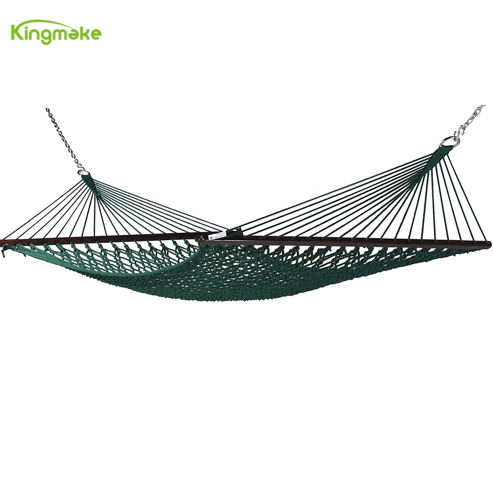 Kingmake New design Wooden Hammock Stand & Stone Stripe Hammock Stand with Spreader Bar Hammock for All Weather